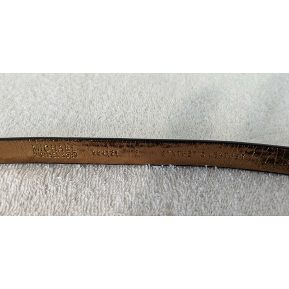 Michael Kors MK Leather Fanny Pack Belt w/ Pull Chain Black Purse Bag 554131 - Picture 2 of 4